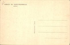 Abadía de la POSTAL de la VENDIMIA Saint de los talleres de Wandrille