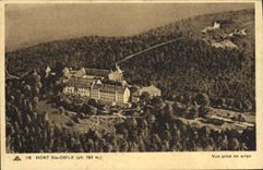 VINTAGE POSTCARD Mont Saint Odile Seen from in the plane