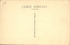 VINTAGE POSTCARD Route of Pontarlier has Mouthiers the bored Rock