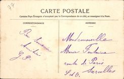 VINTAGE POSTCARD Palate De Fontainebleau the Pond of Carps and the Statue of Ulysses