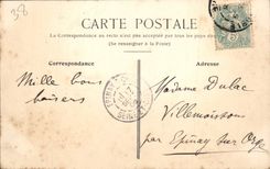 POSTAL Grenoble de la VENDIMIA el lugar y Mont Saint el Eynard de Grenette