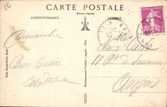 VINTAGE POSTCARD Beuil Effect Snow