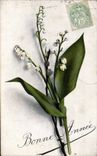 CPA Fantaisie Bonne Annee Muguet