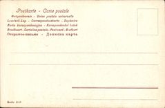 VINTAGE POSTCARD Fantasy Woman Man Champagne