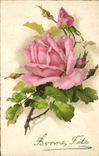 CPA Fantaisie Bonne Fete Fleurs