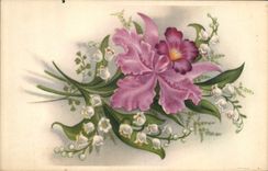 CPA Fantaisie Fleurs Muguet