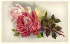 CPA Fantaisie Fleurs