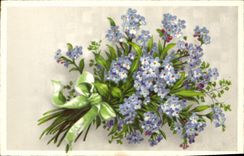 CPA Fantaisie Fleurs