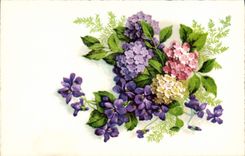 CPA Fantaisie Fleurs