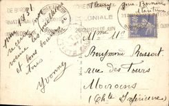 CPA Fantaisie Fleurs Fer a cheval