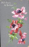 CPA Fantaisie Fleurs 365 jours de bonheur
