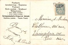 VINTAGE POSTCARD Fantasy Children Wheelbarrow Flowers Clover