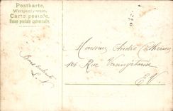 CPA Fantaisie Fleurs Souliers