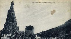 VINTAGE POSTCARD Collar of the small Saint Bernard