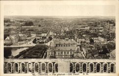 CPA Troyes Vue Generale Cote Ouest
