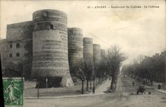 CPA Angers Boulevard Du Chateau Le Chateau
