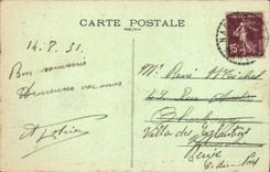 VINTAGE POSTCARD Surroundings of Cherbourg Urville Landemer Chalets Cliffs And the Dimension