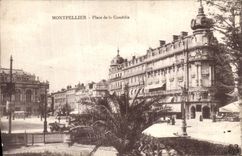 CPA Montpellier Place De La Comedie