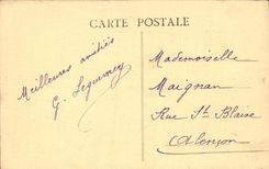 VINTAGE POSTCARD Caen Old women Houses Of the Street St Pierre