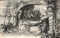 CPA Tombeau du Christ Eglise de Ramscapelle apres le bombardement Militaria 