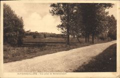 CPA St Pierrevillers Vue Prise De Remenoncourt cachet Longuyon Entrepot Militaria 