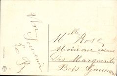 CPA Fantaisie Fleurs Poisson