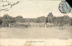 CPA Facade Du Palais De Versailles
