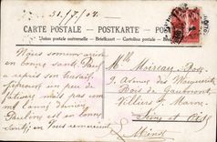 VINTAGE POSTCARD Good Fantaisie Travels Bird