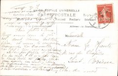 VINTAGE POSTCARD Fantasy Woman Each Flower Gate a Kiss