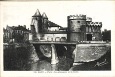 CPA Metz Porte Des Allemands Et La Seille