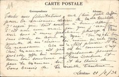 VINTAGE POSTCARD Ladern On Lauquet the castle and the village