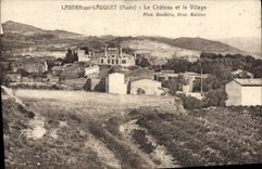 CPA Ladern Sur Lauquet Le chateau et le village 