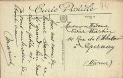 CPA Chamonix Vue Generale Et Le Mont Blanc