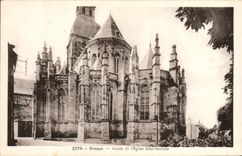 CPA Dinan Abside De I'Eglise Saint Sauveur