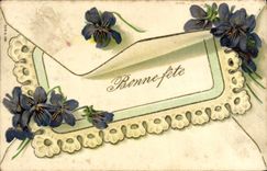 CPA Fantaisie Fleurs