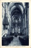 VINTAGE POSTCARD Holy Antoine Abbaye of XllI Interior century of the Basilica