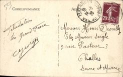 VINTAGE POSTCARD Lilie the Monument of Testelin by has Shoe-maker