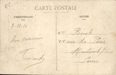 VINTAGE POSTCARD Villers Cotterets Fountain the Diane