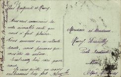 VINTAGE POSTCARD Luneville the Thickets Monument of the poet Charles Guerin