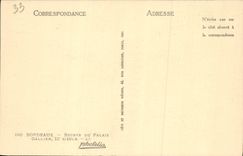 VINTAGE POSTCARD Bordeaux Ruins of the Palate Gallien lll Century