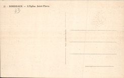 VINTAGE POSTCARD Bordeaux the Church Saint Pierre