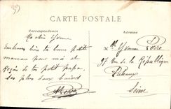 VINTAGE POSTCARD the Jura Balsam Sirs the Large Cascade Footbridge of entry of the caves