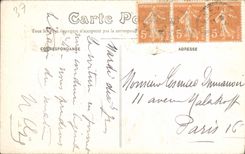 VINTAGE POSTCARD Tours House known as of Tristan Child