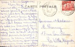 POSTAL Chenonceaux de la VENDIMIA el castillo junto y ataque frontal Thomas Bohier