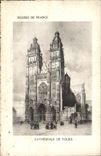 VINTAGE POSTCARD Cathedral Of Tours