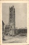 VINTAGE POSTCARD Rouen the St Laurent tower