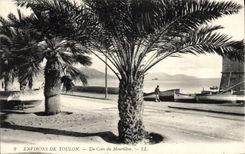 VINTAGE POSTCARD Surroundings of Toulon a Corner of Mourillon