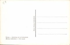 CPA Reims Interieur de la Cathedarle 
