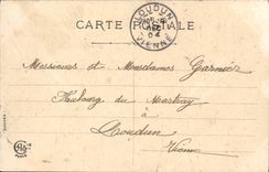 VINTAGE POSTCARD Fantaisie Woman That New Year's Day has its dawn