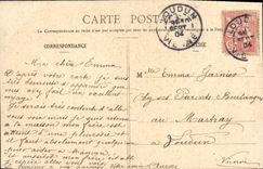 VINTAGE POSTCARD Fantasy Woman Friendly Souvenir